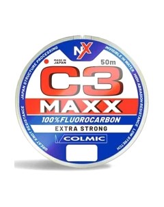 Леска флюорокарбоновая Colmic C3 Maxx 0.255мм 50м