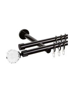 Карниз для штор АС ФОРОС Dance D19Г/19Г + наконечники Кристалл Ас форос