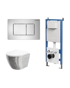 Унитаз подвесной с инсталляцией GR-4455SWS+900.K31.01.000+700.K31.04.12M.12M Grossman