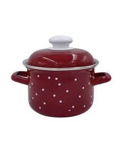 Кастрюля Лысьвенские эмали White Dots С-1615АП2/8Вш