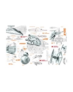Фотообои листовые ФабрикаФресок Звездные войны Star Wars Корабли / 961150 Фабрикафресок