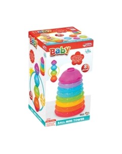 Развивающий игровой набор Dede Логическая пирамидка 4 в 1 Тарелочки-шарики / 03467