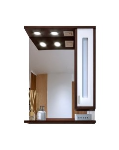 Шкаф с зеркалом для ванной Бали 62 R Бриклаер