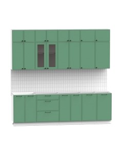 Кухонный гарнитур Лион-9 2.6м без столешницы Интермебель