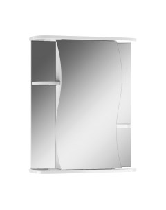 Шкаф с зеркалом для ванной Айсберг Волна 2-60