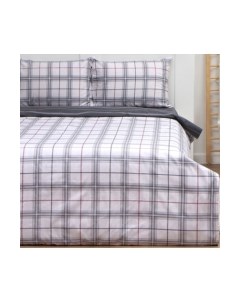 Комплект постельного белья Love Life Серая клетка Евро / 9861645 Love life