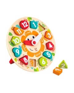Развивающая игрушка Hape Головоломка-мозаика с часами / E1622-HP