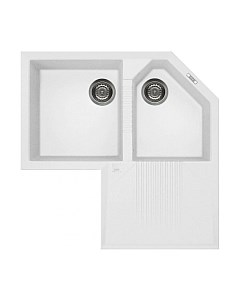Мойка кухонная Tekno Corner Bianco Titano G68 / LGTCOR68 Elleci