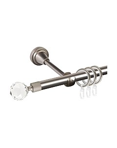 Карниз для штор АС ФОРОС Grace D16Г + наконечники Кристалл Ас форос