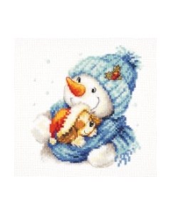 Набор для вышивания Снеговичок с собачкой / 0-204 Алиса
