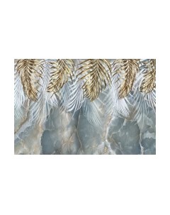 Фотообои листовые Vimala Пальмовые листья на мраморе 2