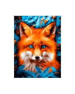 Картина по номерам БЕЛОСНЕЖКА Голубоглазая лисица / 987-AS Белоснежка