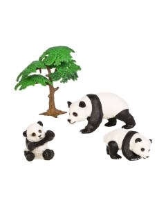 Набор фигурок коллекционных Masai Mara Мир диких животных. Семья панд / MM211-207 Masai mara