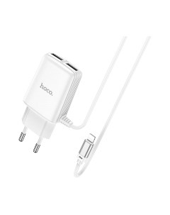 Зарядное устройство сетевое Hoco C82A + кабель AM-8pin Lightning / 6931474729019