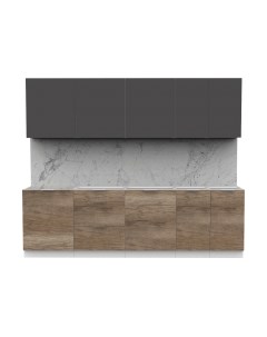 Кухонный гарнитур Интермебель Микс Топ-9 2.6м без столешницы