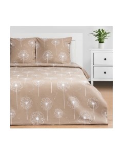 Комплект постельного белья Этель Одуванчик Евро / 7533843