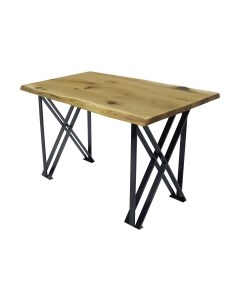 Обеденный стол Buro7 Призма с обзолом и сучками 120x80x76