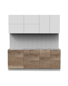 Кухонный гарнитур Интермебель Микс Топ-35 2.0м без столешницы