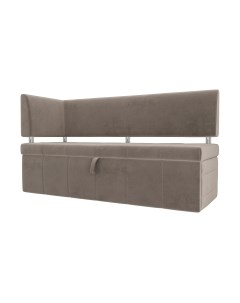 Скамья кухонная мягкая Лига Диванов Стоун 259 левый со спальным местом/ 107269 Лига диванов