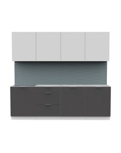 Кухонный гарнитур Интермебель Микс Топ-8 2.4м без столешницы