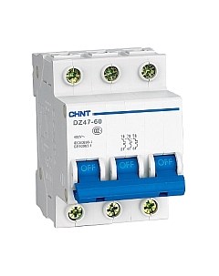 Выключатель автоматический Chint DZ47-60 3P 4A 4.5kA (C) / 188042