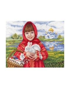 Набор для вышивания Пасхальный кролик / НВ-623М М.п.студия