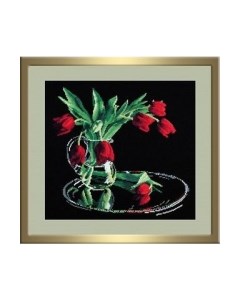 Набор для вышивания Тюльпаны на черном / 318В Овен