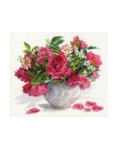 Набор для вышивания Цветущий сад. Розы и ромашки / 2-25 Алиса