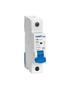 Выключатель автоматический Chint NB1-63H 1P 63A 10кА C (R) / 179794