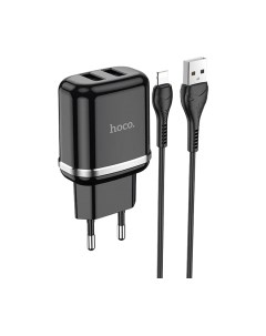 Зарядное устройство сетевое Hoco N4 + кабель AM-8pin Lightning / 6931474731012
