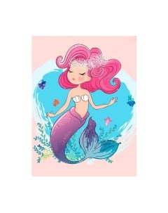 Набор алмазной вышивки Маленькая русалочка / WD3010 Wizardi