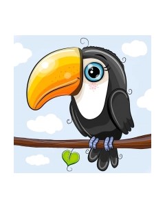 Набор алмазной вышивки Малыш тукан / WD2526 Wizardi