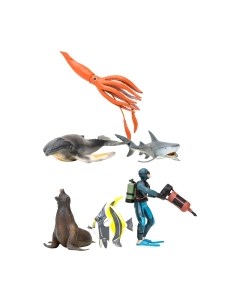 Набор фигурок коллекционных Masai Mara Мир морских животных / ММ203-020 Masai mara