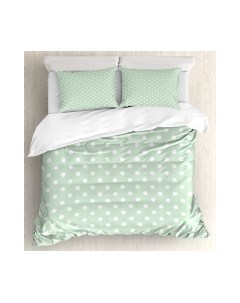 Комплект постельного белья Ambesonne Зеленый горошек / bls_33392_euro