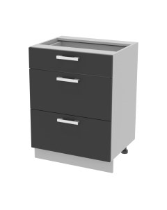 Шкаф-стол кухонный Интерлиния Компо НШ60рш3 1м+2б