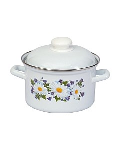 Кастрюля Лысьвенские эмали Ромашковое поле С-1608 АП2/4