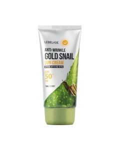 Крем солнцезащитный Lebelage Anti Wrinkle Gold Snail Sun Cream SPF50+ PA+++ Для лица и тела