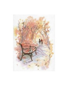 Набор для вышивания Осенний променад / А-003М М.п.студия