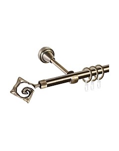 Карниз для штор АС ФОРОС Grace D16Г составной + наконечники Лабиринт Ас форос