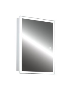 Шкаф с зеркалом для ванной Silver Mirrors Киото Flip 50 / LED-00002473 Silver mirrors