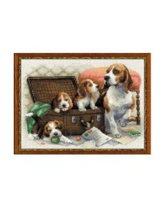 Набор для вышивания Собачье семейство / 1328 Риолис
