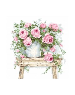 Набор для вышивания Цветы на табурете / BA2332 Luca-s