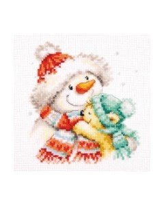 Набор для вышивания Снеговик и мишка / 0-205 Алиса