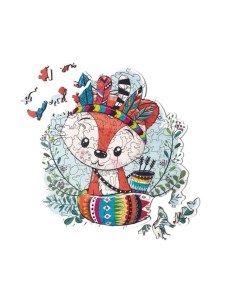 Пазл Лисенок индеец / ddpz-011 Wizardi