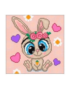 Набор алмазной вышивки Маленький кролик / WD2533 Wizardi
