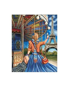 Набор алмазной вышивки Следуй за мной Париж / АЖ-1631 Алмазная живопись