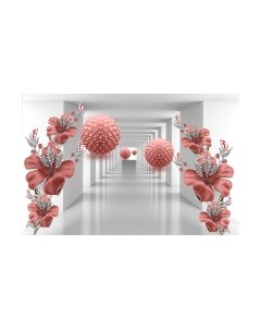 Фотообои листовые Citydecor Цветочная абстракция 12