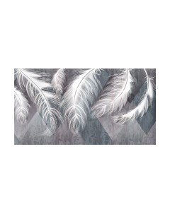 Фотообои листовые Vimala Перья геометрия