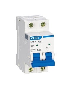 Выключатель автоматический Chint NXB-63S 2P 63A 4.5кА C / 296794