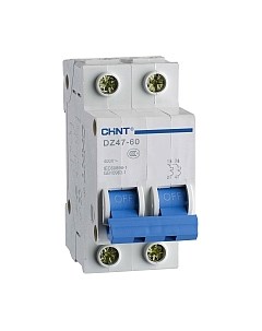 Выключатель автоматический Chint DZ47-60 2P 20A 4.5kA D / 187991
